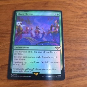 MTG Elven Chorus The Lord of the Rings: Tales of Middle-earth 0160 FOIL NM