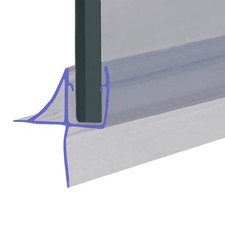 Shower or Bath Screen Door Seal Fits 4 5 or 6mm Glass Seals Gaps of Up to 20mm