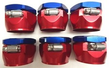 Magna Clamps 1-34 Id 2.25 Od Radiator Red Blue Hose End Aluminum 6 Pack