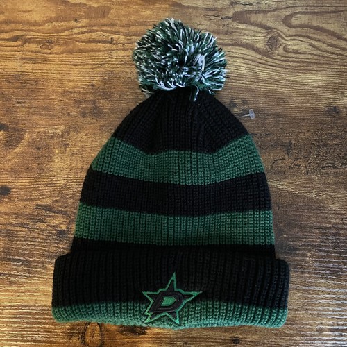 Dallas Stars Beanie Hat Cap Pom Cuffed 