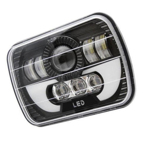 2 PIEZAS 7x6" 5x7" Faro LED Hi-Lo Angel Eye para camioneta Nissan D21 1986-1994 - Imagen 12 de 12