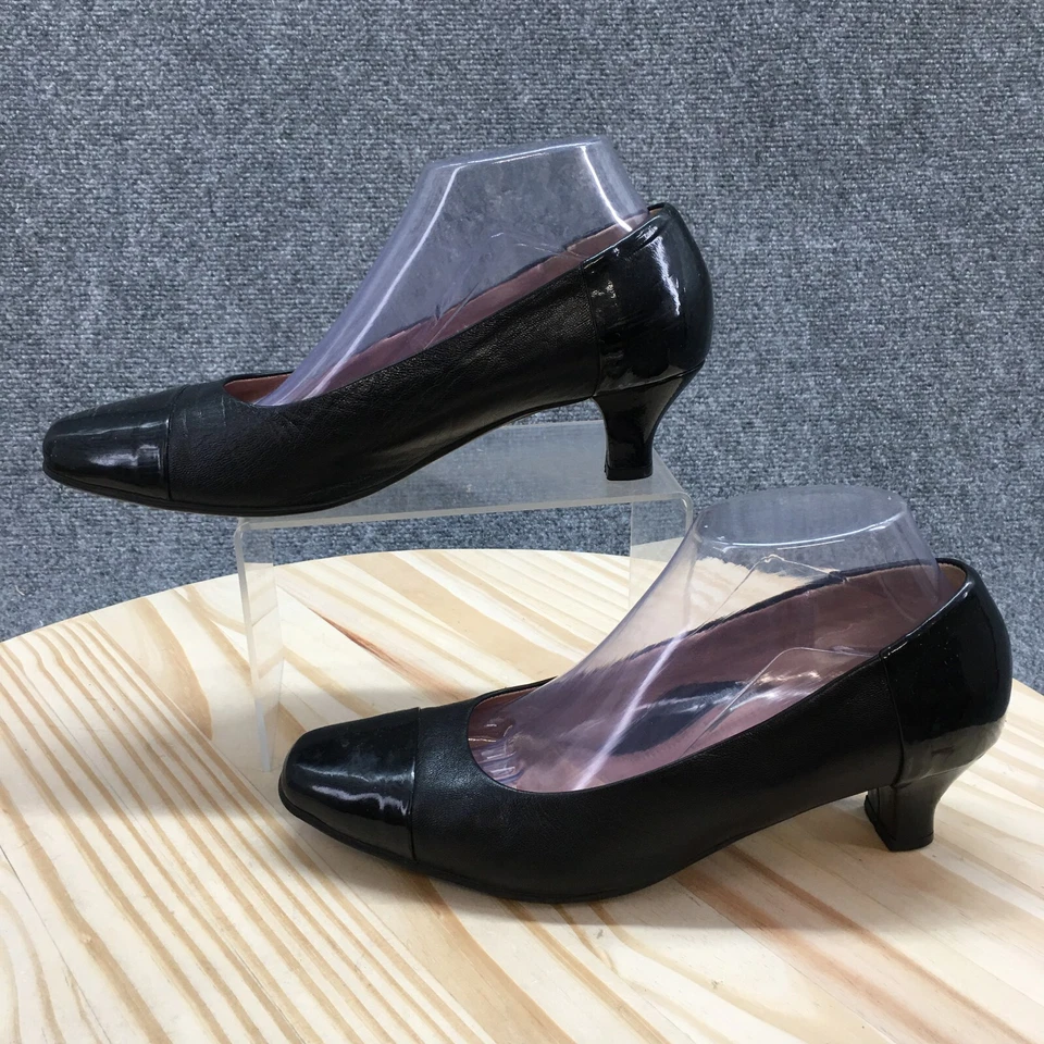 Zapatos sin cordones BeautiFeel para mujer 40 cuero negro informales tacones punta cuadrada Foto 2 de 4