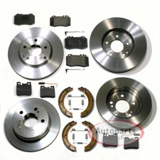 Bremsen Set Ø 345 mm + Ø 331 mm vorne hinten für Mercedes ML M Klasse [W163]