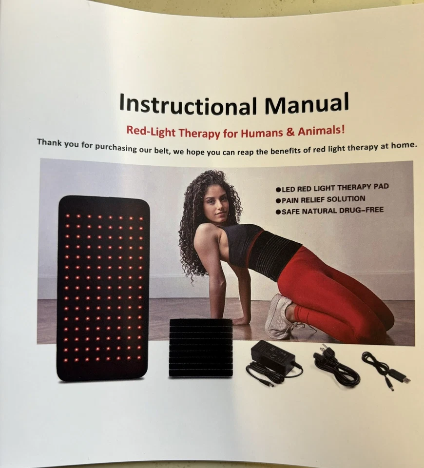 Almohadilla envolvente para cinturón de terapia de luz roja LED infrarroja de 660 nm y 850 nm para aliviar el dolor Foto 4 de 4