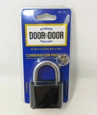 New Storage Moving Door to Door 4 Digit Combination Lock Padlock Key J21