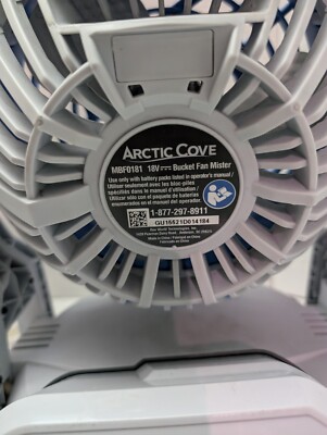 Arctic Cove MBF0181 18-volt Two Speed Misting Bucket Fan Works