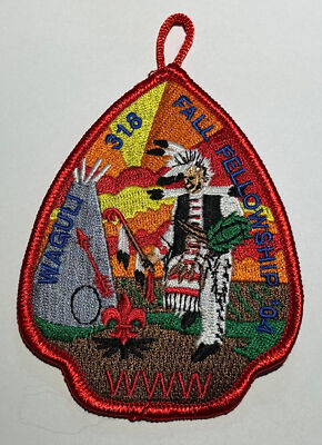 OA Lodge 318 Waguli Georgia 2004 Fall   Boy Scout Event Patch BW5