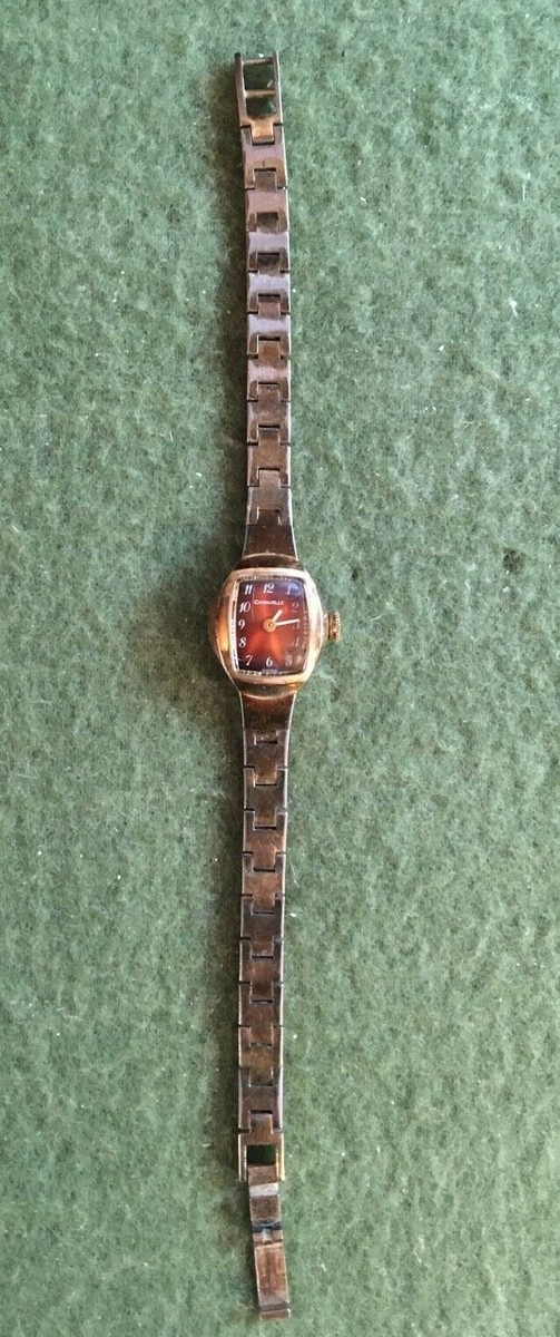 Seiko 9N2273 Ladies Quartz Date Watch W/Gold Tone Dial Wristwatch