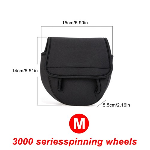 Neoprene Fishing Reel Pouch Bag Reel Protective Case Cover Fly Carp Baitcaster - Picture 19 of 20