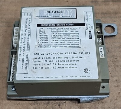 Lochinvar Ignition Module RLY3428 EUC