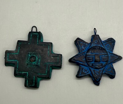 Vintage Inca Peru Bolivia Clay Pottery Ornament Folk Art