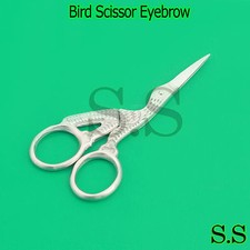 3" Bird Scissor Eyebrow Shaping Embroidery Nose Mustache Beard Trimming Shears