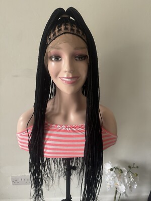 Box Braid Perücke mit Babyhaar Flechtperücken 