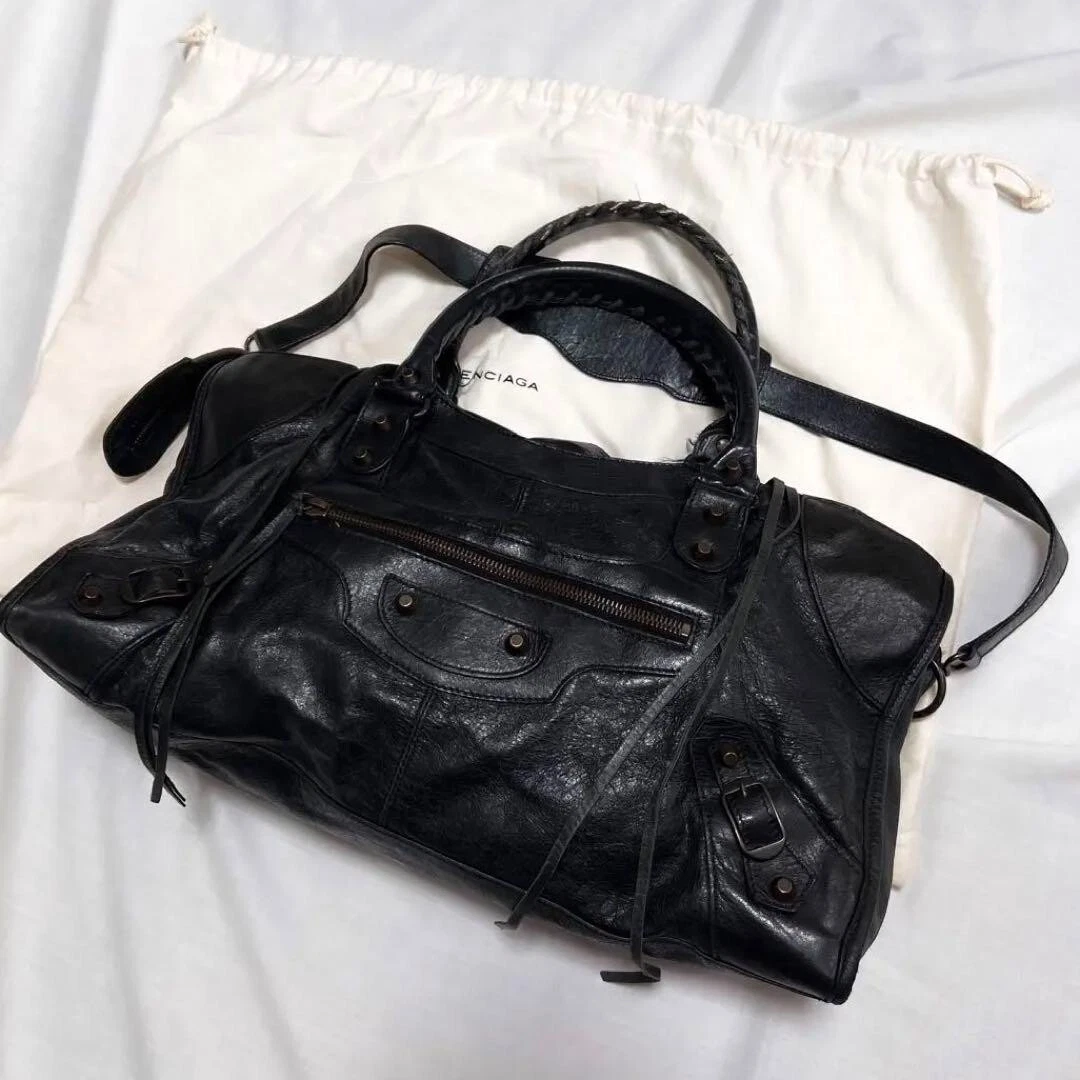 Balenciaga city shop all black