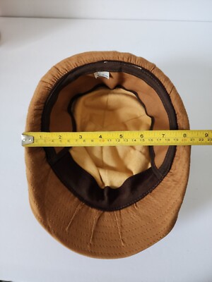 Vintage L.L. Bean Khaki tan Canvas Bucket Hat medium excellent condition VTG L.L. Bean Hunting Hat Duck Brown 80s Tan khaki Trapper  main image 3