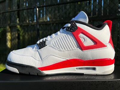 New Size 12 - Air Jordan 4 Retro Red Cement - DH6927-161 | eBay