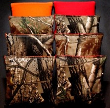CORNHOLE BEAN BAGS TREE Camo Camoflauge 8 ACA Tree Hunting Fishing Bags