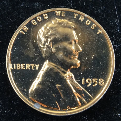 1958 Lincoln Wheat Cent Penny Proof PR US Coin 1C