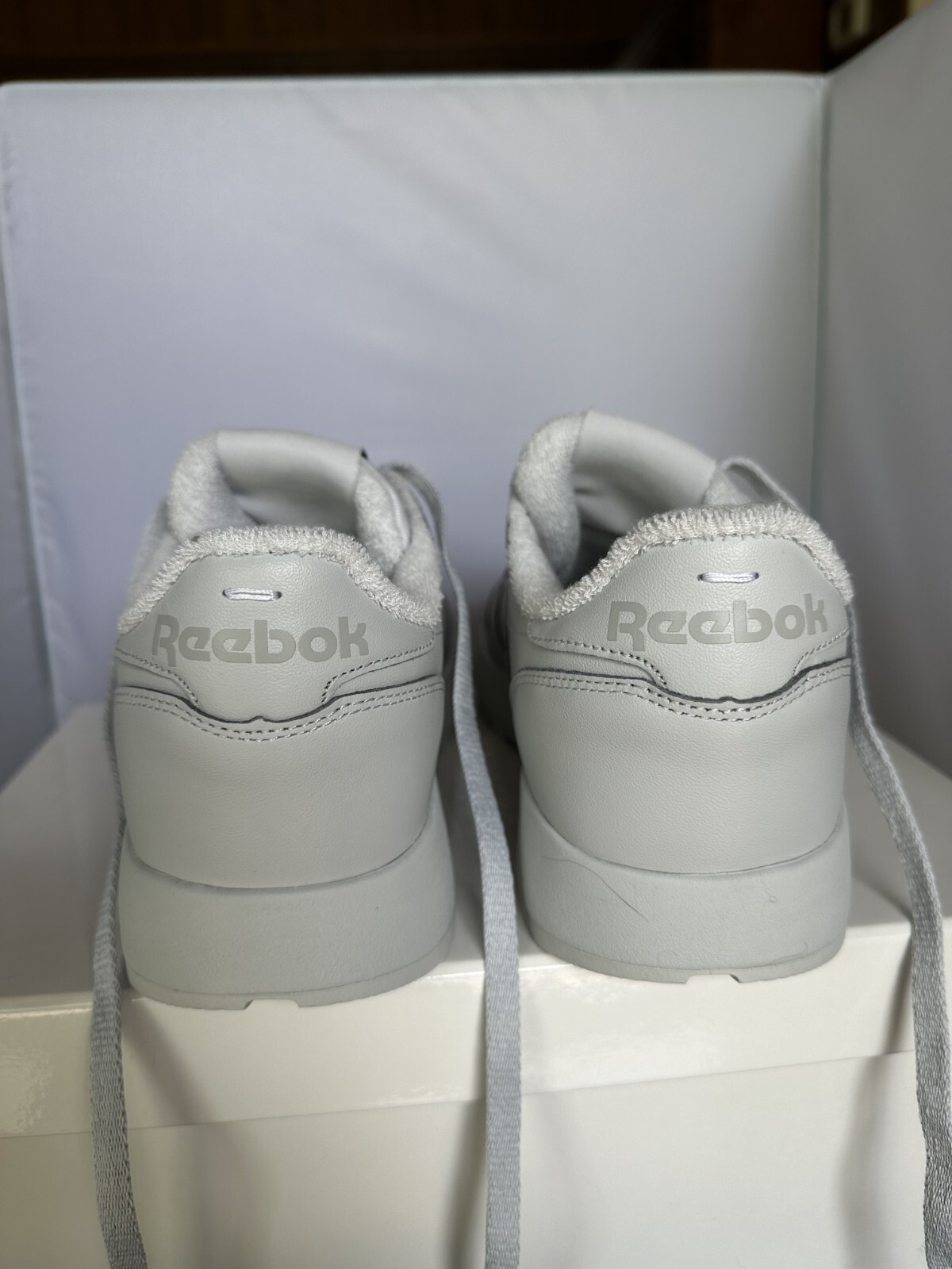 Size 10 Reebok x Maison Margiela Project 0 CL Tabi Gray Leather New With Box image 4