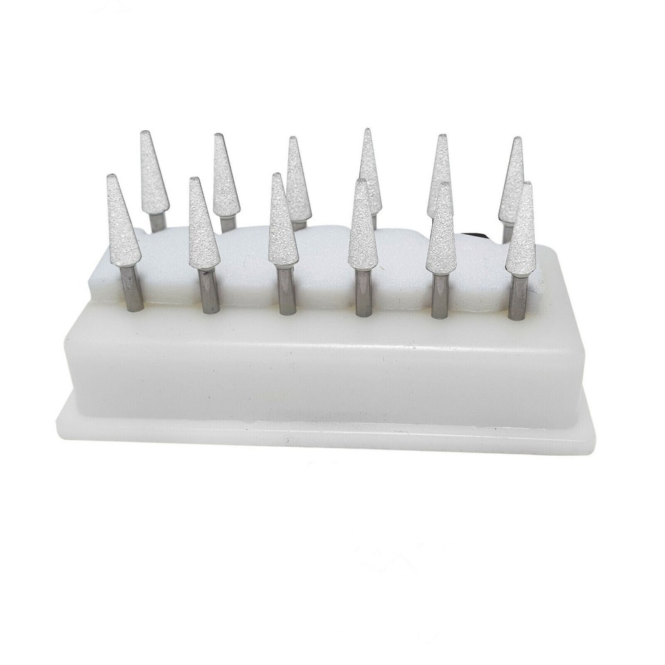 Triangular Whitestone Bur White Mounted Stone Bur FG CN1 (12 per box) Mounted Abrasion Point | eBay