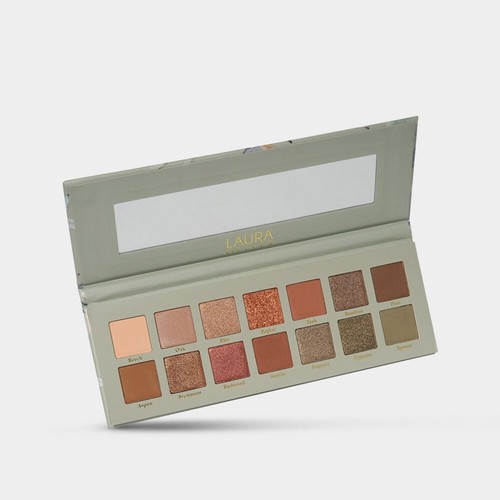 Laura Geller The Casual Collection Copper & Khaki 14 Multi-Finish Eyeshadows