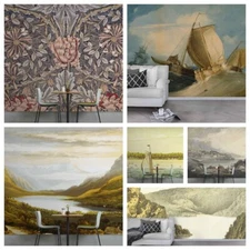 3D Mountain River Floral Self-adhesive Wallpaper Removable Wallpaper Wall Mural