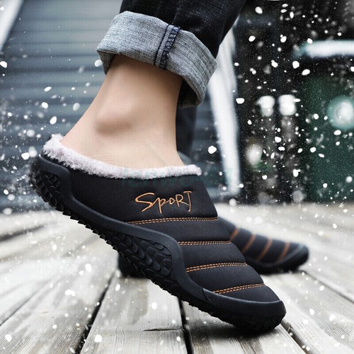 Slipper Comfort Winter Warm Slippers Mens Slip-on Shoes for Indoor &Outdoor Size - Picture 26 of 33