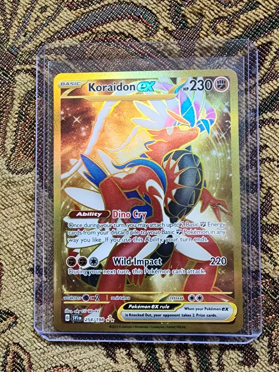 2023 Pokemon Scarlet & Violet Gold Koraidon EX Hyper Rare 254/198 – Mint  Collectables