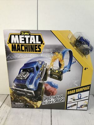 Zuru Metal Machines Road Rampage With Bone Crusher Speed Through The Loop Smash