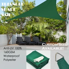 ALION Waterproof Triangle Woven Sun Shade Sail Shade Canopy Shelter Forest Green