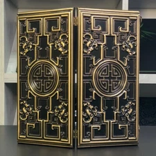 Wooden Backgammon Board Set Game 46cm (18") Maze, Tabletop Game, Gift for Him