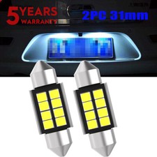 2x 31mm White 16SMD LED Bulbs -6000k Number Plate Interior Light for Mazda Honda