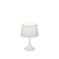 Modern Fabric Table Lamp with 1 Light White D.23.5 Collection DL0620