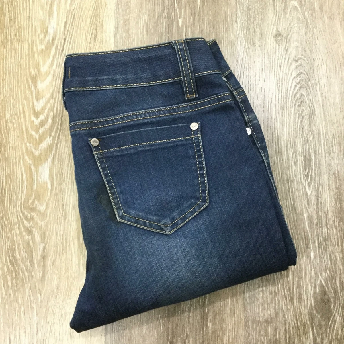 SABA JEANS Skinny Leg Low Rise Med Wash Blue Denim Jeans Women's Size W 27 L 34