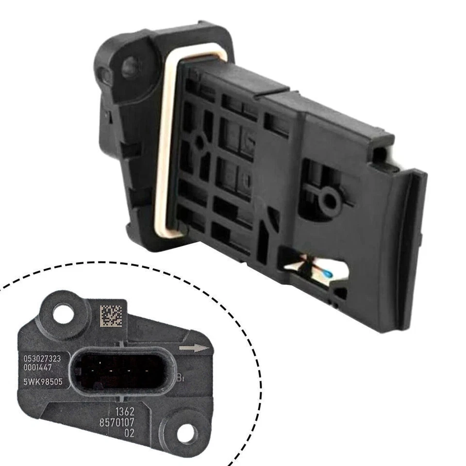 For BMW 1 2 3 4 5 Series MINI Mass Air Flow Meter Sensor 5WK98505 13628570107 OE - Image 4 of 4