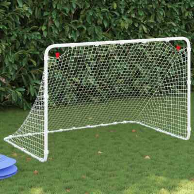  Fußballtor Weiß 122x81x81 cm Stahl Fußballtor Fußballtore tragbares Fußballtor 