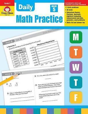 Daily Math Practice, Grade 5 Teache- 1557997454, paperback, Evan-Moor Corporatio