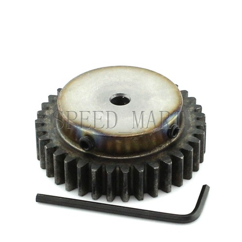 CNBTR 30 Tooth Motor Metal Gear Wheel - 6mm Hole, Module 1 Steel Gear (Pack Of 2)