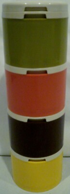 Vintage Tupperware Spice Shakers Containers Stackable With Top Cover