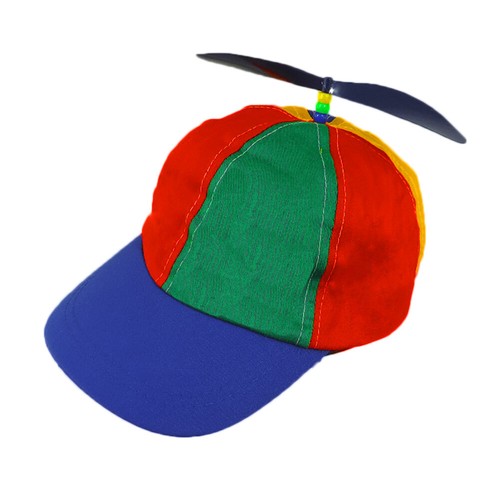 Gorro de hélice para niños pequeños gorra de payaso multicolor sombrero de béisbol - Imagen 4 de 7
