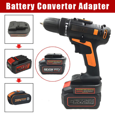 Battery Adapter Converter for Devon 20V Li-ion Battery To for Worx 4Pin Tools