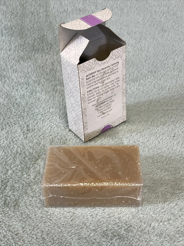 Barra de baño calmante doTERRA spa Serenity con aceites esenciales CPTG nueva sellada en caja Foto 2 de 4