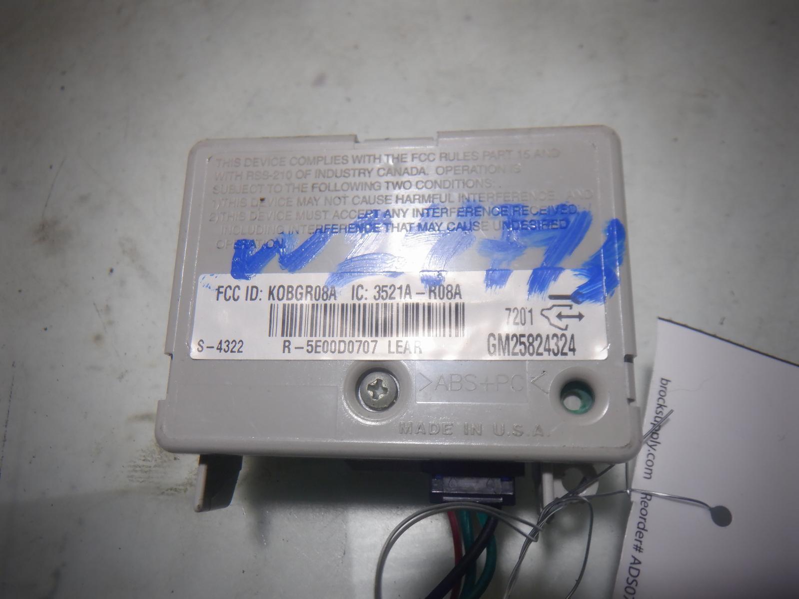 08 PONTIAC G6 TheftLocking MODULE 25824324 eBay