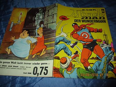 Comic 1967 : MIRACLE MAN , Der Wundermann , # 13 ,Comics Bildschriften Verlag  