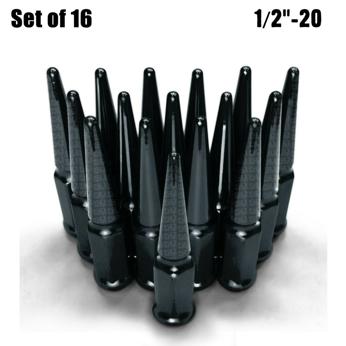 アクセサリー Maniacs Right Side 4D-FootPlate Golf8 Spike Lug Nuts 1/2-20 Tapered Club Car EZGO Golf Cart 4 Lug