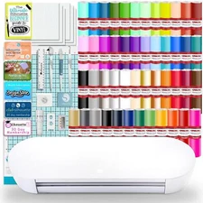 Silhouette Portrait 4 w/ 64 Oracal Vinyl Sheets, Tools, Guides, and More