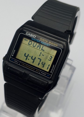Casio DB-31 Module 871 Data Bank Telememo 30 Vintage Herrenuhr - Bild 10 von 12