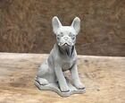 Backyard Boston Terrier Dog Statue Sitting Dog Sculpture Dog Memorial Figure "15