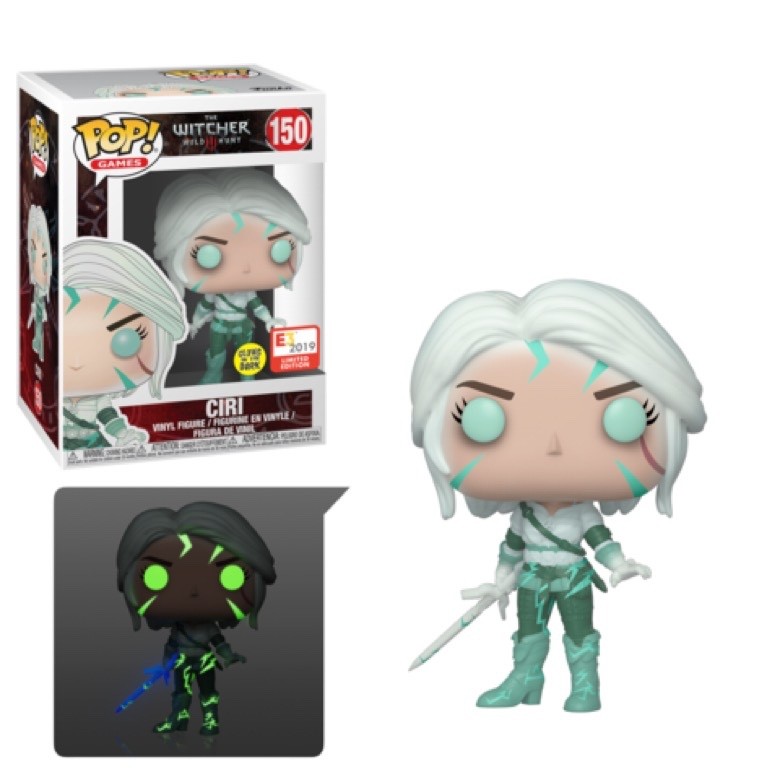 Funko Pop! Games: The Witcher - Ciri (Magic) (Glow) #150 Exc Vault Protect