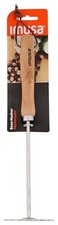 IMUSA Chrome Plated Potato Masher Wood Handle Small Holes